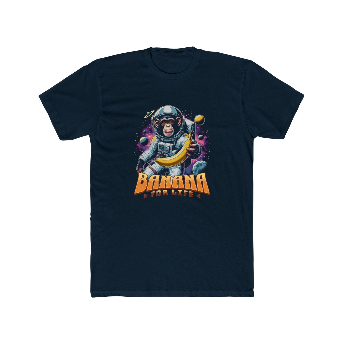 Unisex Cotton Crew Tee Banana for life