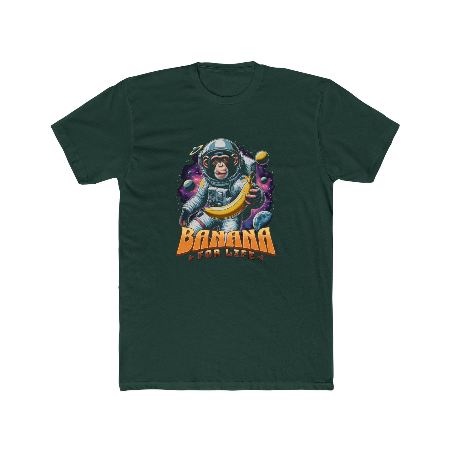 Unisex Cotton Crew Tee Banana for life