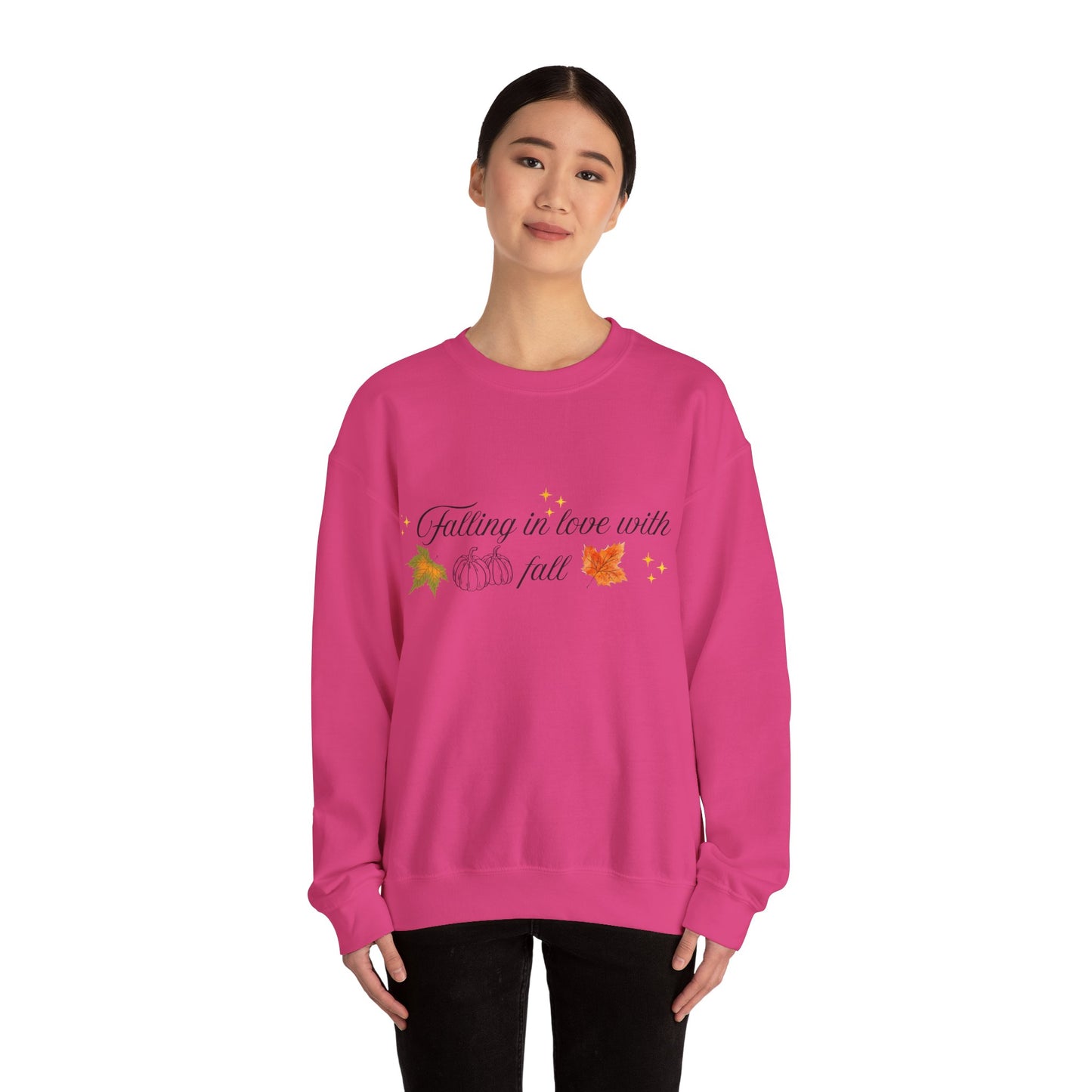 Swetshirt Falling In Love With Fall Crewneck