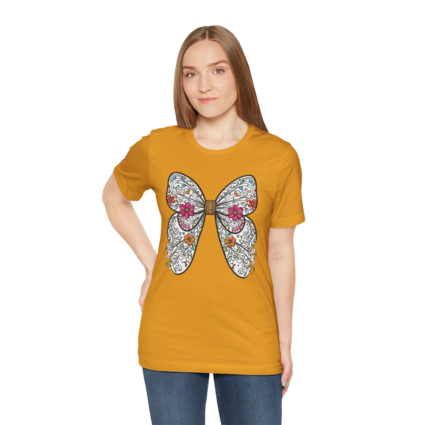 Butterfly Unisex Tee, Nature Lover Shirt, Spring Graphic Top, Insect Print T-Shirt, Garden Theme Clothing