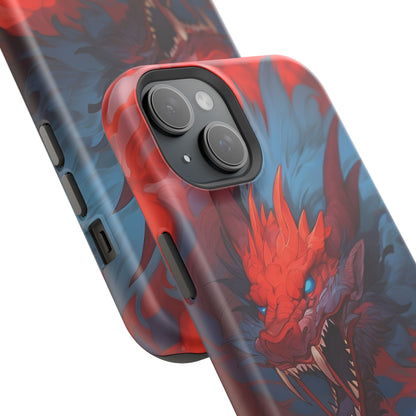Phone Cases, Red Dragon Design, Dragon Lover Gift, Protective Cover, Unique Phone Accessories, Mythical Creature Phone Case