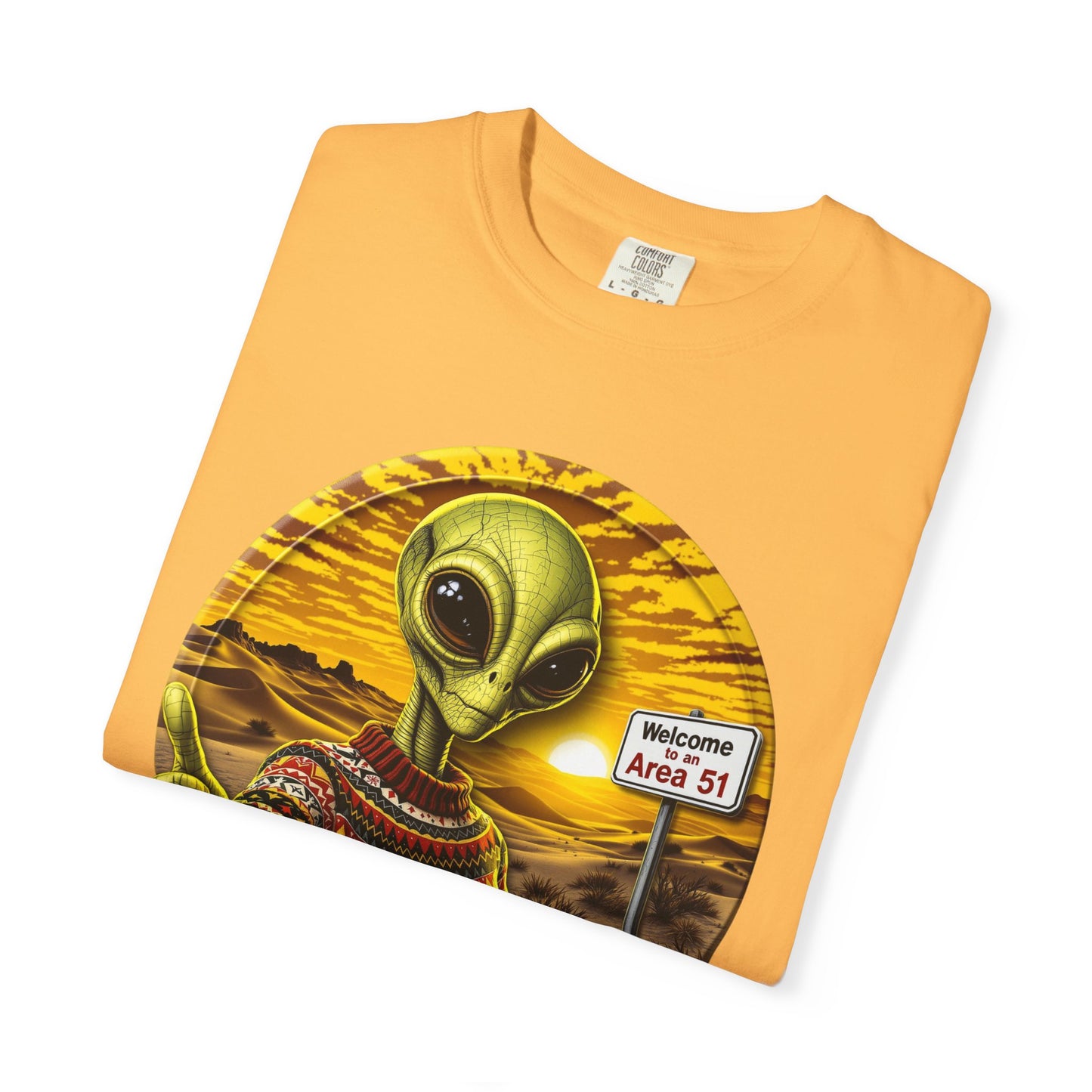 Area 51 Alien Ugly Sweater T-shirt, Extraterrestrial Graphic Tee, UFO Lover Gift, Funny Space Shirt, Ayy Lmao Clothing, Alien Abduction