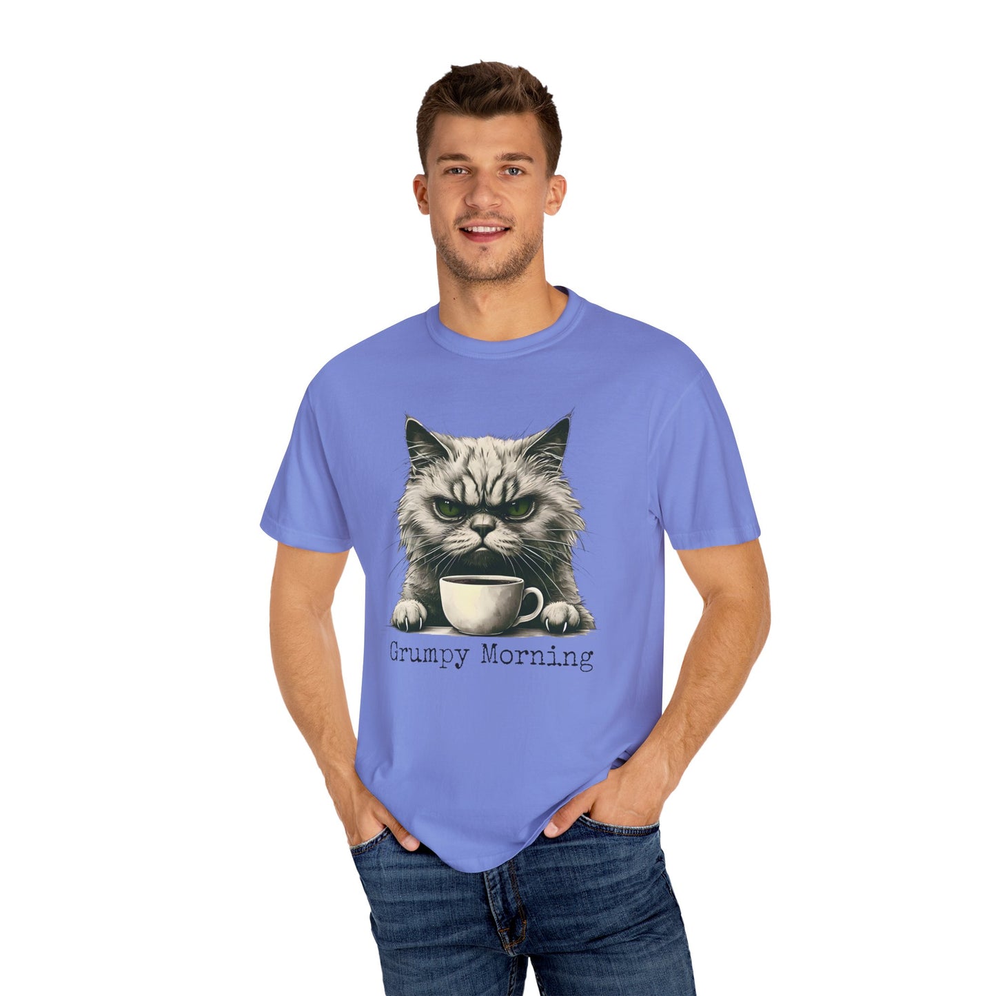 Grumpy Morning Cat Unisex T-shirt