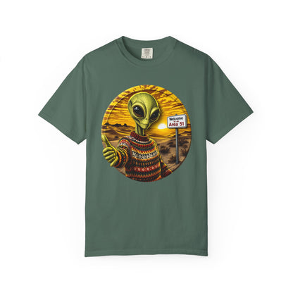 Area 51 Alien Ugly Sweater T-shirt, Extraterrestrial Graphic Tee, UFO Lover Gift, Funny Space Shirt, Ayy Lmao Clothing, Alien Abduction