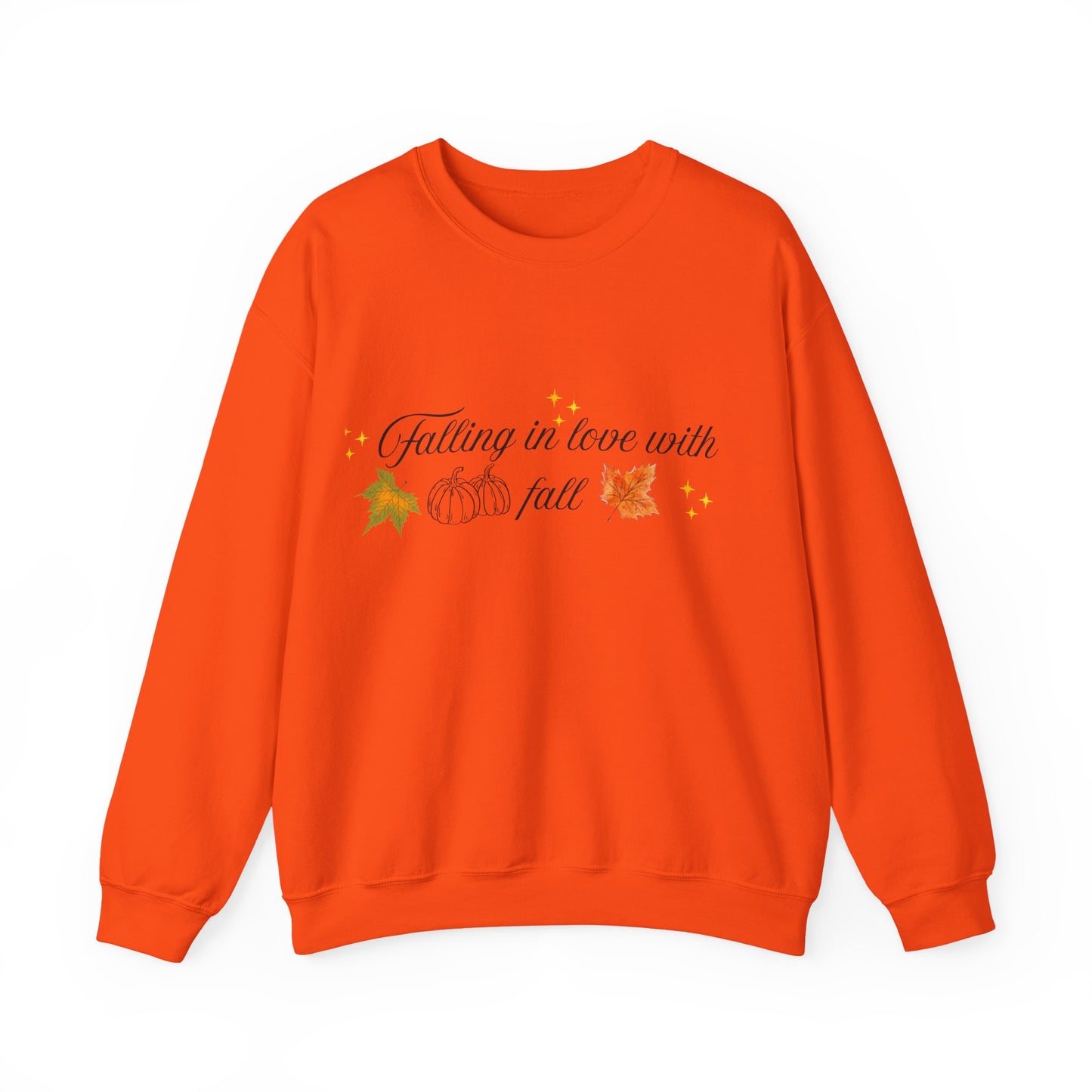 Swetshirt Falling  In Love With Fall Crewneck