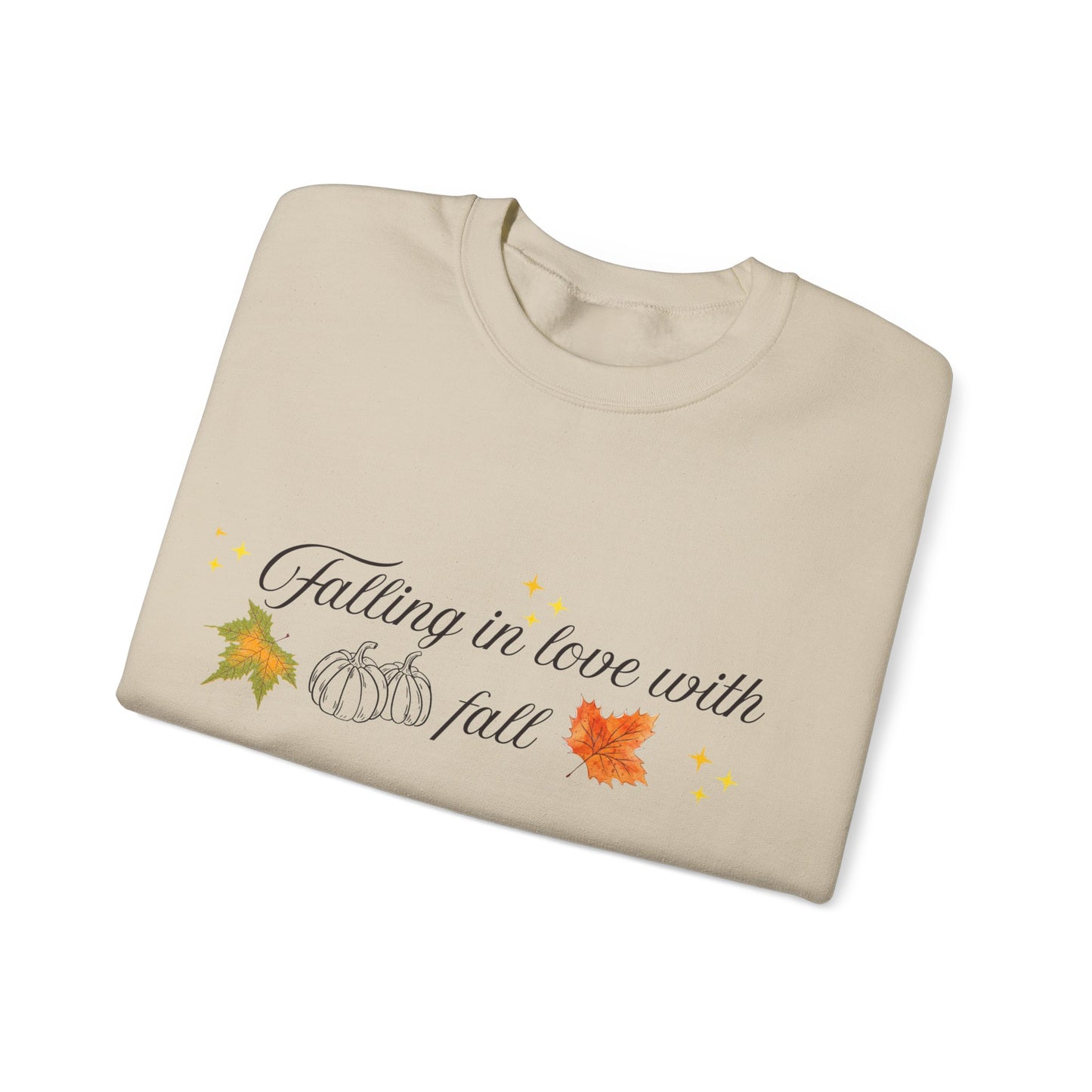 Swetshirt Falling  In Love With Fall Crewneck