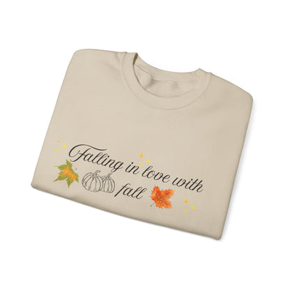 Swetshirt Falling  In Love With Fall Crewneck