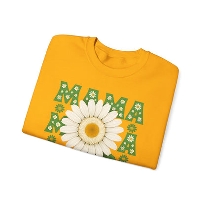 Mama Sweatshirt, Mother's Day Gift, Unisex Crewneck Jumper, Floral Top, Mom Birthday Present, Spring Outerwear,