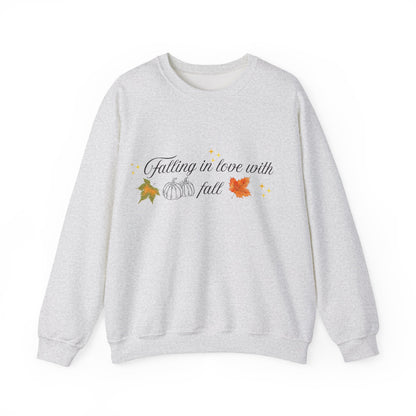 Swetshirt Falling  In Love With Fall Crewneck