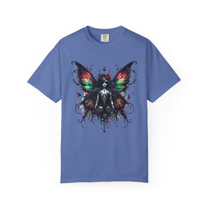 Gothic Fairy Tattoo T-shirt, Dark Fantasy Tee, Alternative Clothing, Magical Creature Shirt, Unique Gift Idea