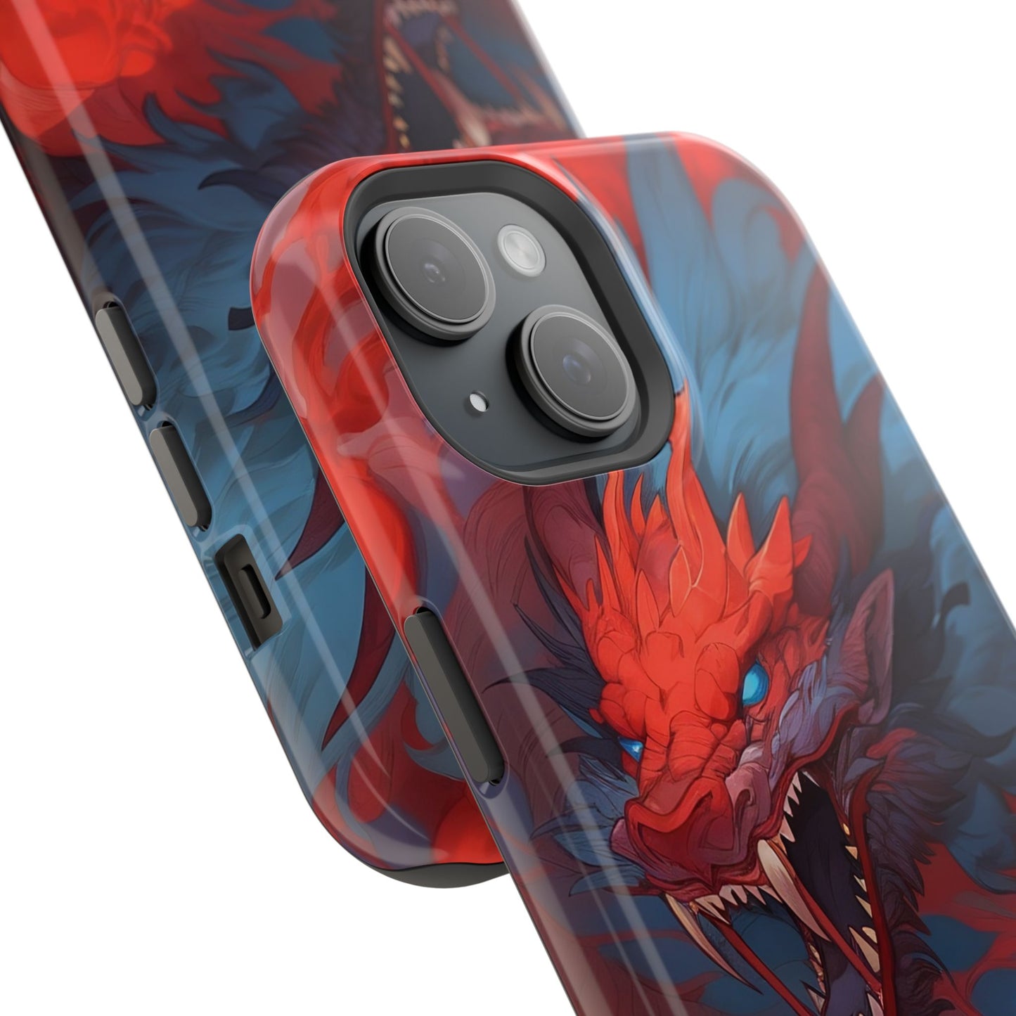 Phone Cases, Red Dragon Design, Dragon Lover Gift, Protective Cover, Unique Phone Accessories, Mythical Creature Phone Case