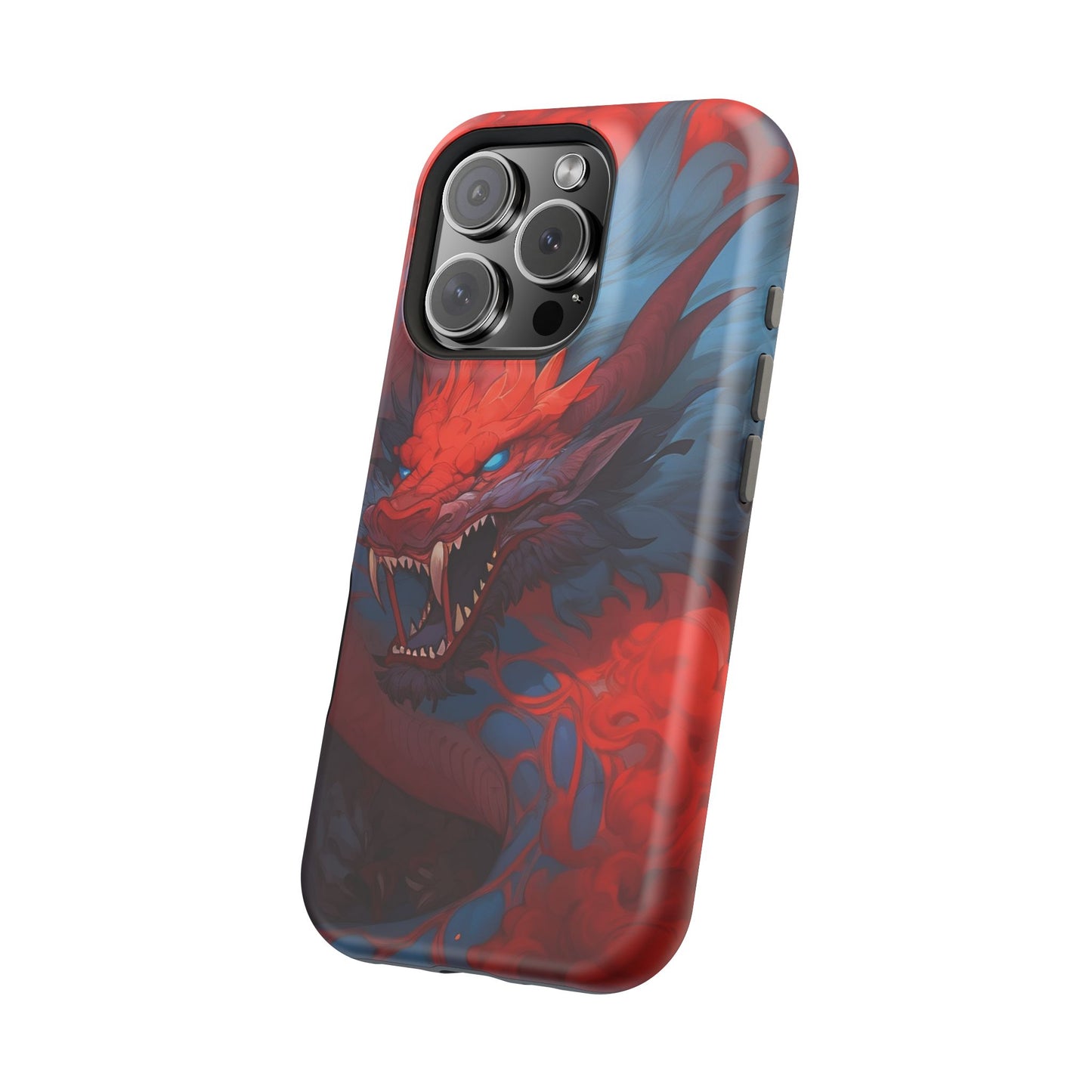 Phone Cases, Red Dragon Design, Dragon Lover Gift, Protective Cover, Unique Phone Accessories, Mythical Creature Phone Case