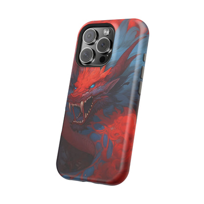 Phone Cases, Red Dragon Design, Dragon Lover Gift, Protective Cover, Unique Phone Accessories, Mythical Creature Phone Case