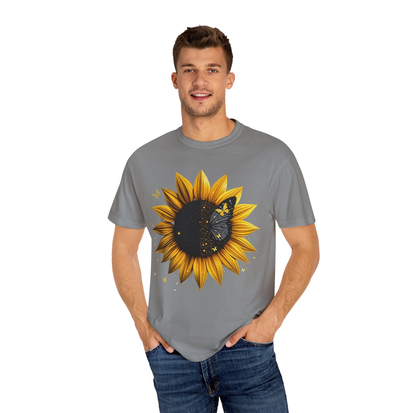 Sunflower Unisex T-shirt, Yellow Flower Tee, Floral Shirt, Botanical Top, Nature Lover Gift