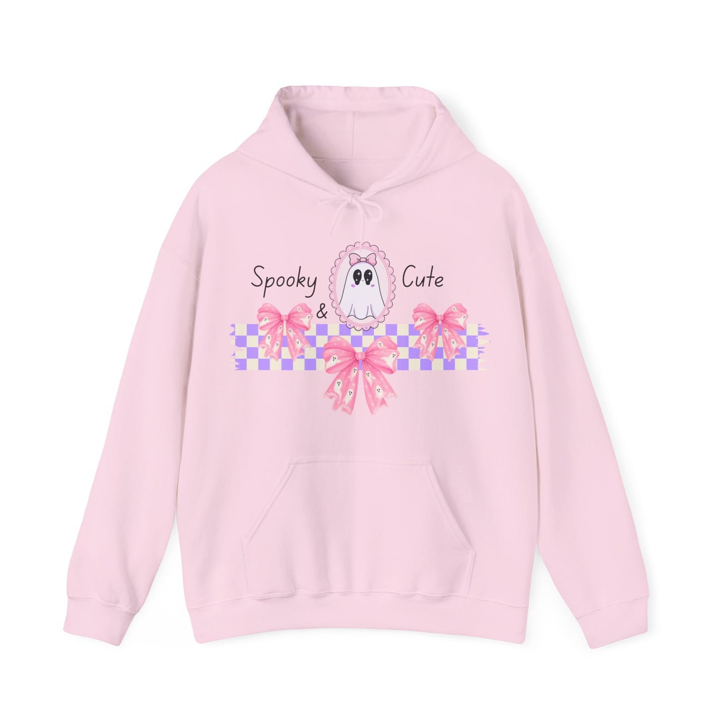Spooky and Cute Pink Ghosts Unisex Hoodie - Halloween Sweatshirt, Gender-Neutral Pullover, Scary & Adorable Top