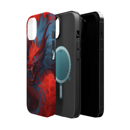 Phone Cases, Red Dragon Design, Dragon Lover Gift, Protective Cover, Unique Phone Accessories, Mythical Creature Phone Case