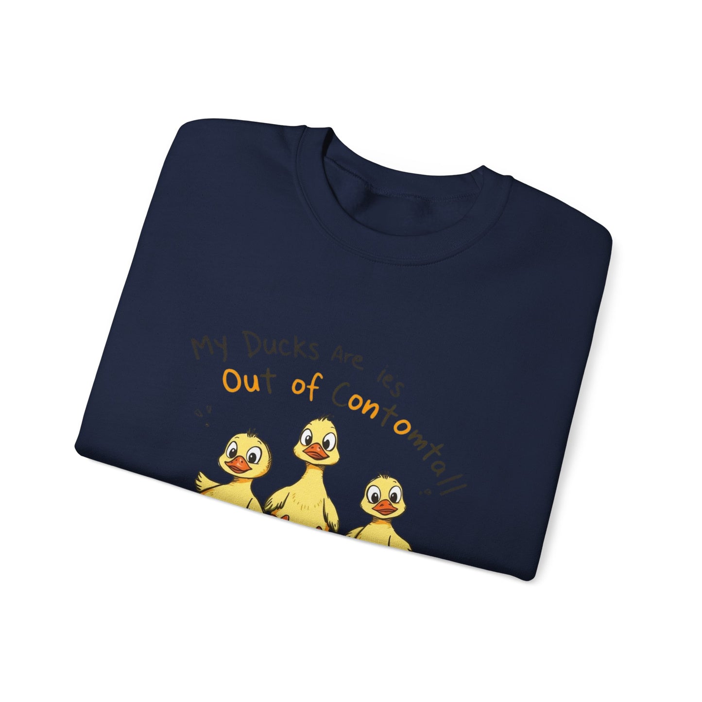 Sweatshirt Funny Duck Lover,  Ducks Are Out of Control, Cute Farm Animal Crewneck, Bird Lover Gift