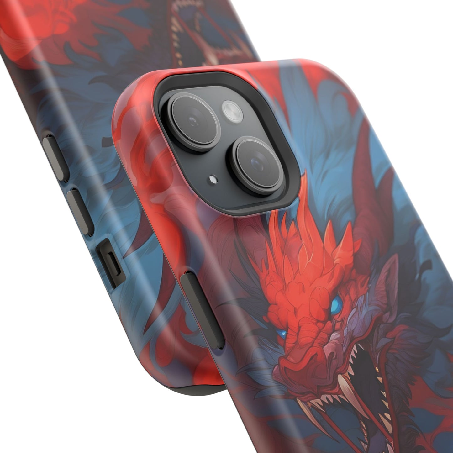Phone Cases, Red Dragon Design, Dragon Lover Gift, Protective Cover, Unique Phone Accessories, Mythical Creature Phone Case