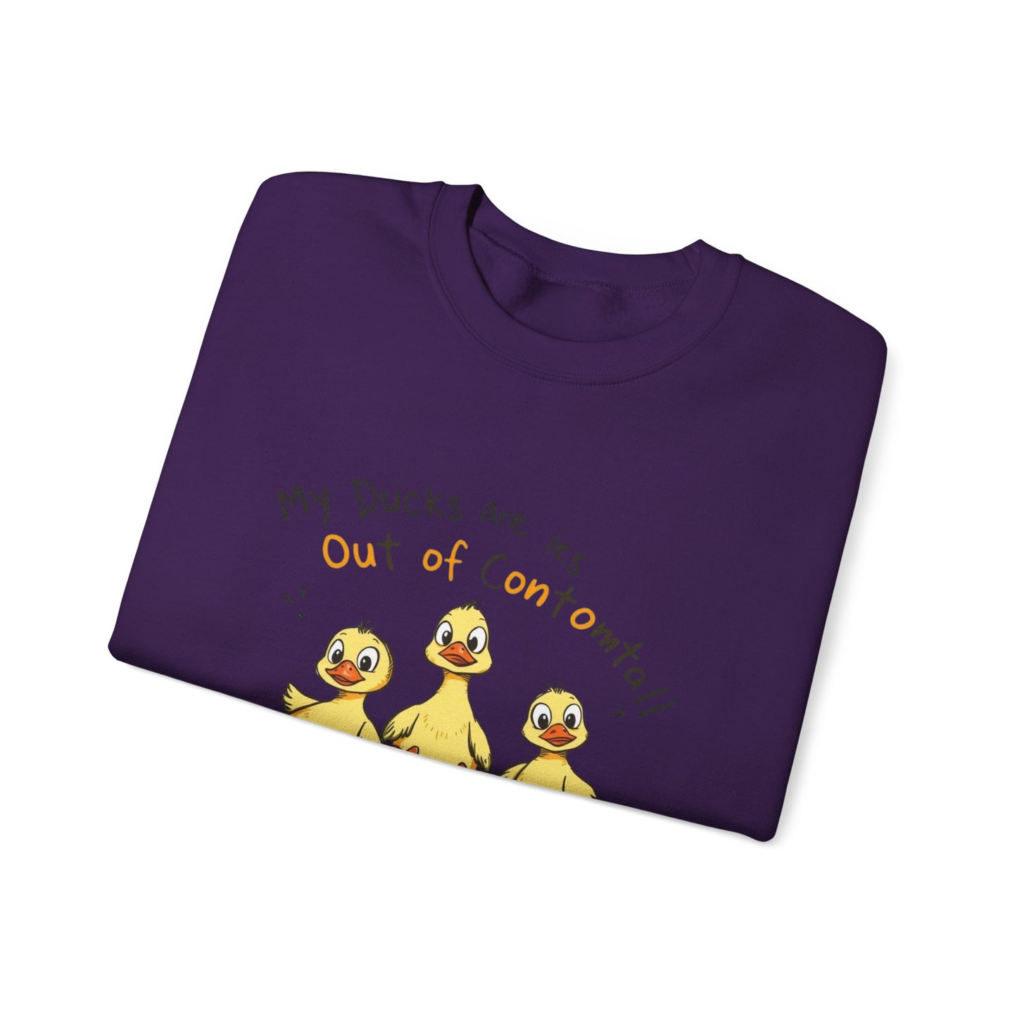 Sweatshirt Funny Duck Lover,  Ducks Are Out of Control, Cute Farm Animal Crewneck, Bird Lover Gift