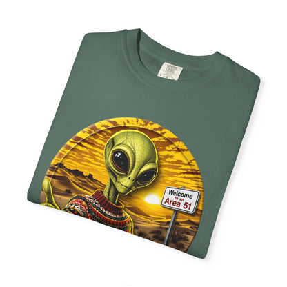 Area 51 Alien Ugly Sweater T-shirt, Extraterrestrial Graphic Tee, UFO Lover Gift, Funny Space Shirt, Ayy Lmao Clothing, Alien Abduction