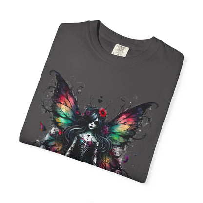 Gothic Fairy Tattoo T-shirt, Dark Fantasy Tee, Alternative Clothing, Magical Creature Shirt, Unique Gift Idea
