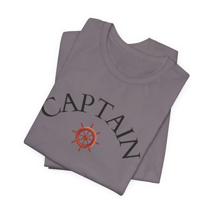 T-Shirt Captain, Nautical Graphic Tee, Sea Lover Shirt, Sailor Theme Top, Unisex Beach Style