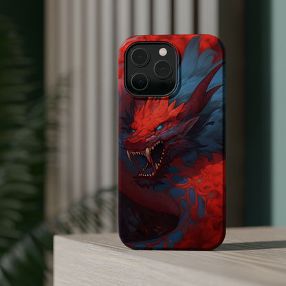 Phone Cases, Red Dragon Design, Dragon Lover Gift, Protective Cover, Unique Phone Accessories, Mythical Creature Phone Case
