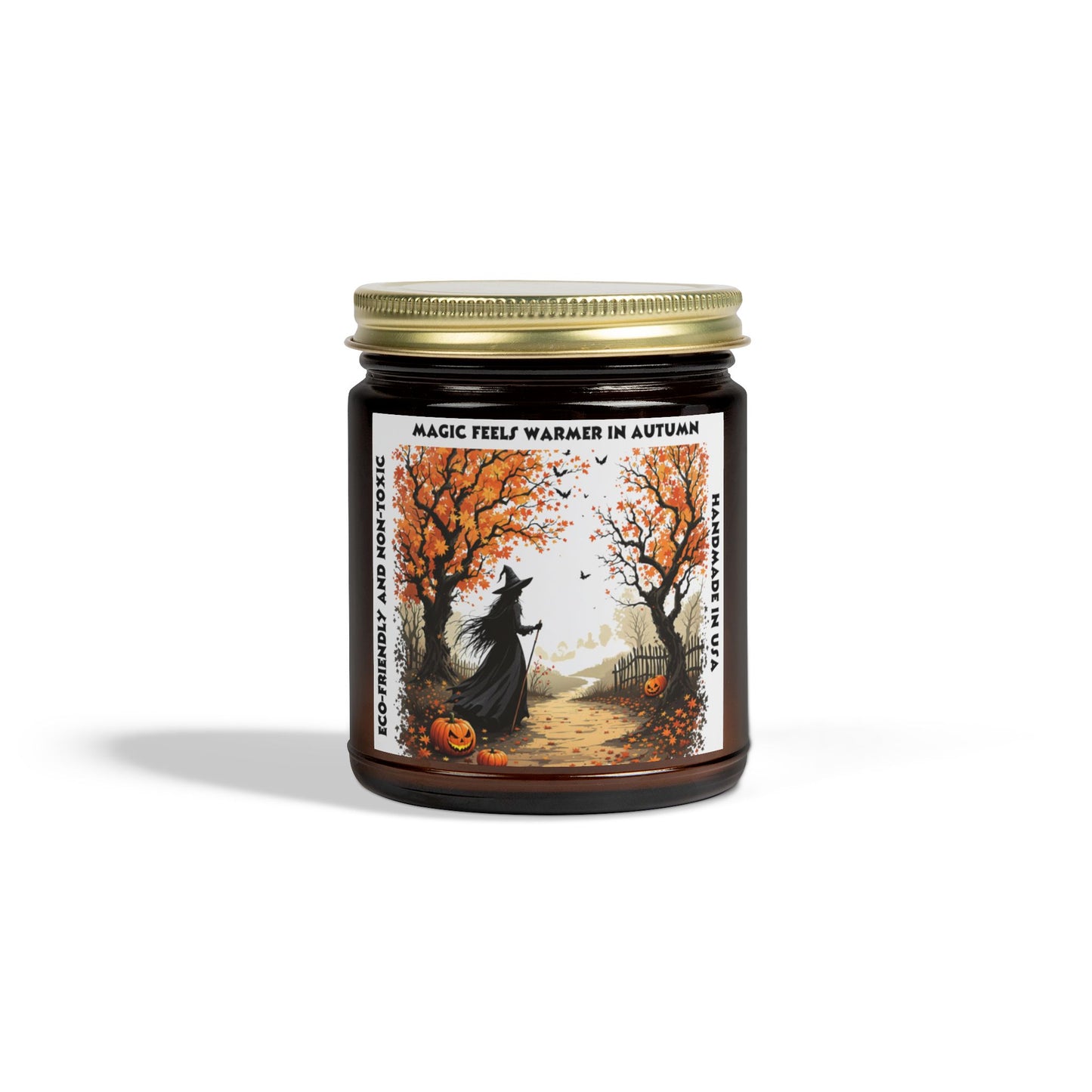 Scented Candles  Magic Autumn Warm Coconut Apricot Wax (9oz)