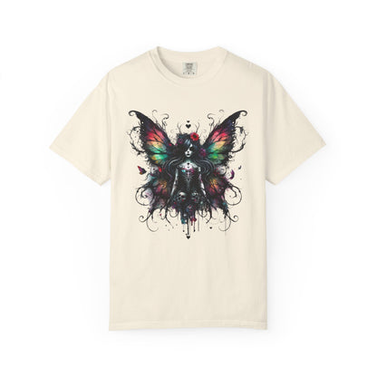 Gothic Fairy Tattoo T-shirt, Dark Fantasy Tee, Alternative Clothing, Magical Creature Shirt, Unique Gift Idea