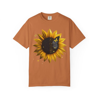 Sunflower Unisex T-shirt, Yellow Flower Tee, Floral Shirt, Botanical Top, Nature Lover Gift
