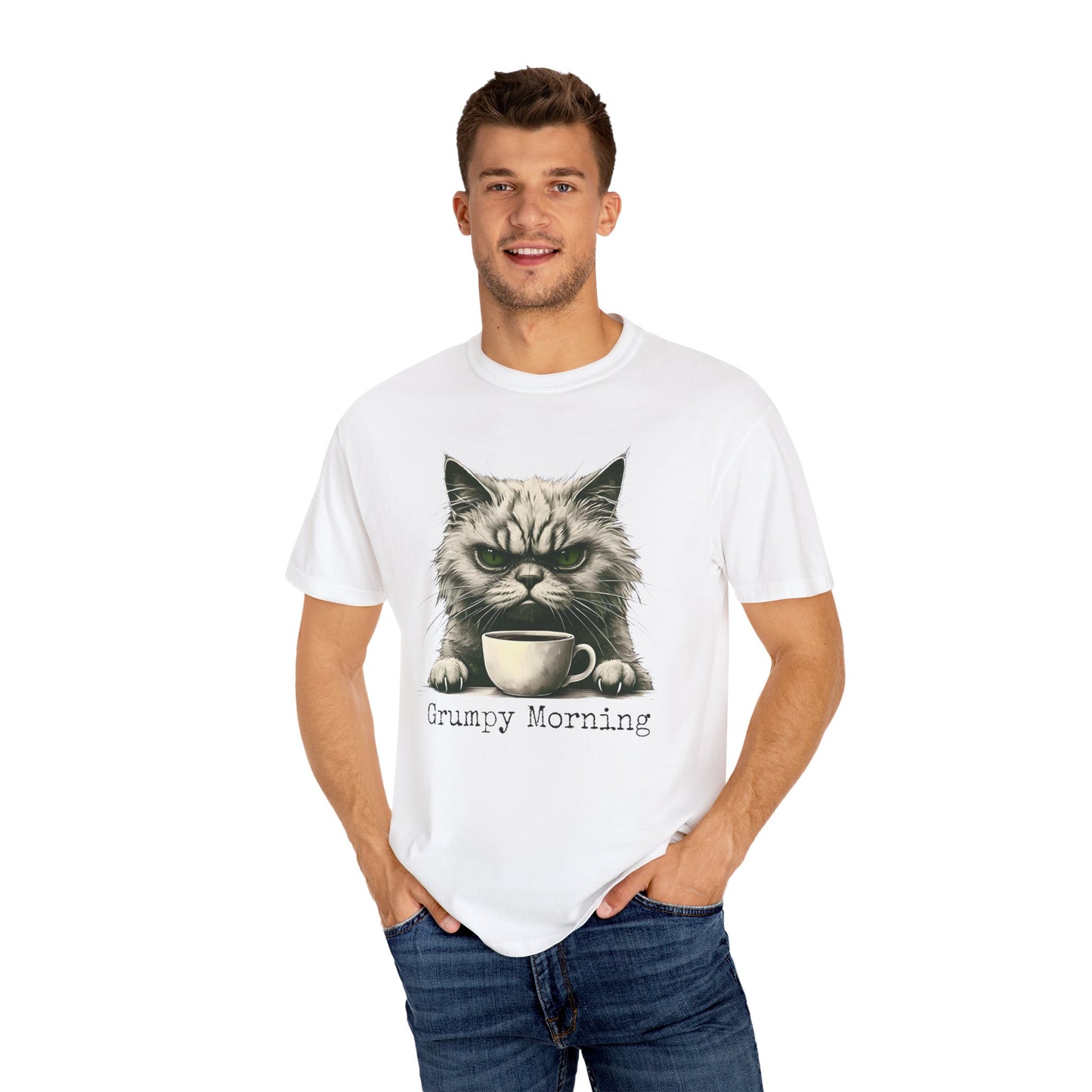 Grumpy Morning Cat Unisex T-shirt