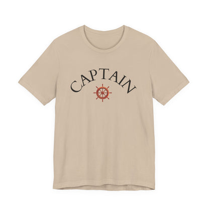 T-Shirt Captain, Nautical Graphic Tee, Sea Lover Shirt, Sailor Theme Top, Unisex Beach Style