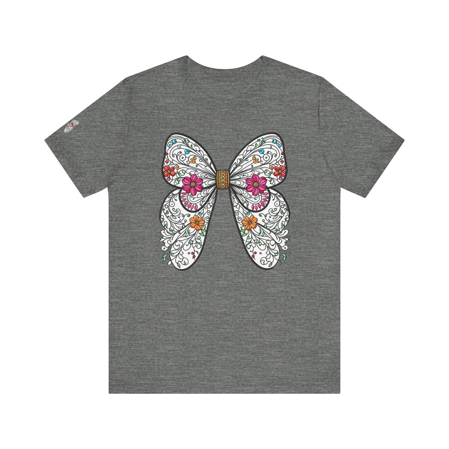 Butterfly Unisex Tee, Nature Lover Shirt, Spring Graphic Top, Insect Print T-Shirt, Garden Theme Clothing
