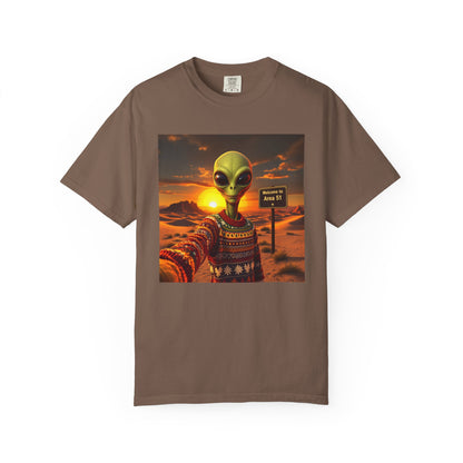 T-Shirt Alien Ugly Sweater,  Area 51 Christmas Tee, Funny Extraterrestrial Shirt, UFO Lover Gift, Space Holiday Top