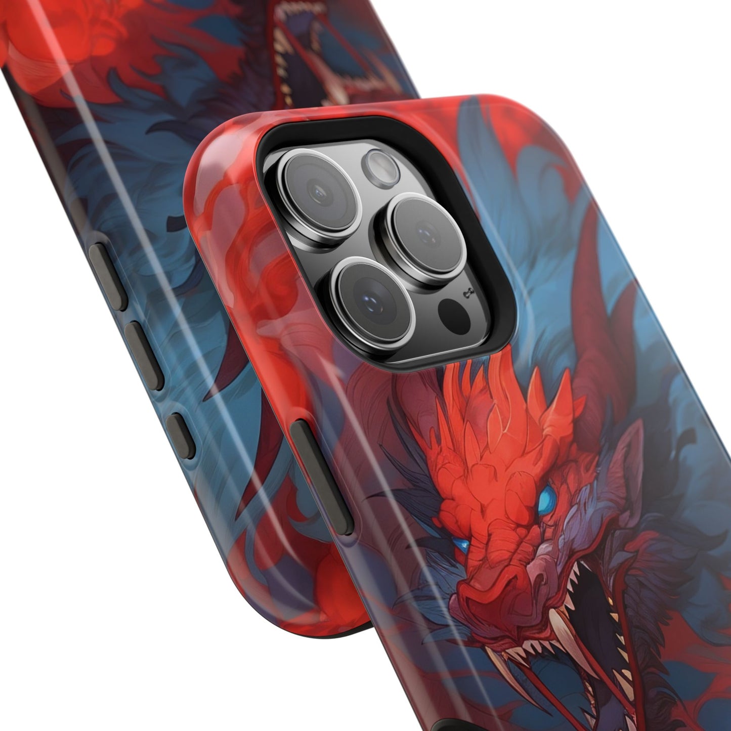 Phone Cases, Red Dragon Design, Dragon Lover Gift, Protective Cover, Unique Phone Accessories, Mythical Creature Phone Case
