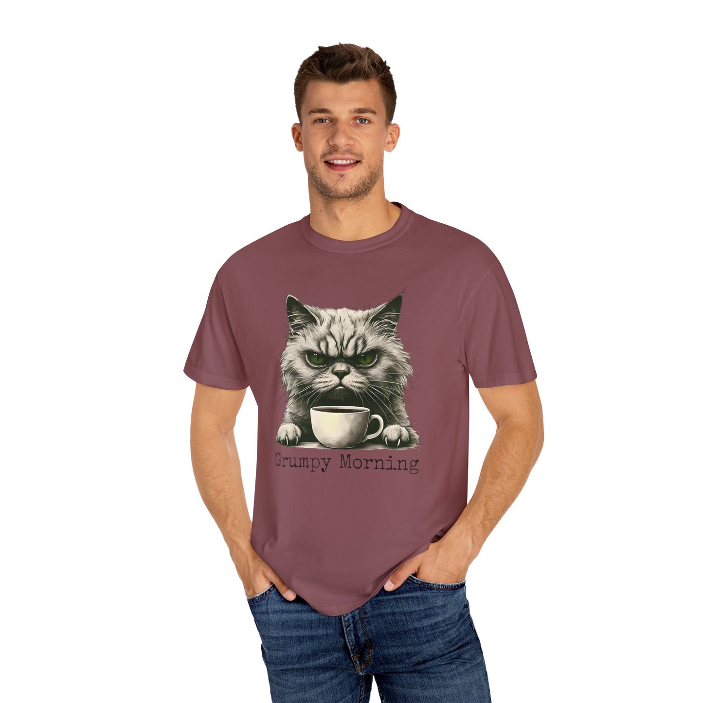 Grumpy Morning Cat Unisex T-shirt