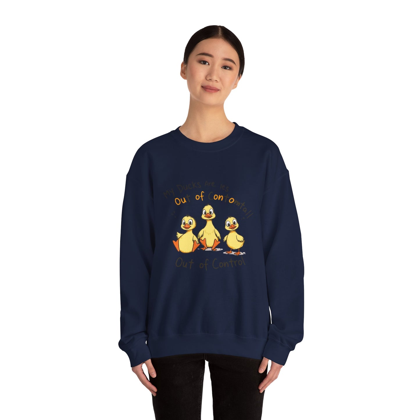Sweatshirt Funny Duck Lover,  Ducks Are Out of Control, Cute Farm Animal Crewneck, Bird Lover Gift