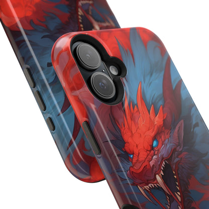 Phone Cases, Red Dragon Design, Dragon Lover Gift, Protective Cover, Unique Phone Accessories, Mythical Creature Phone Case