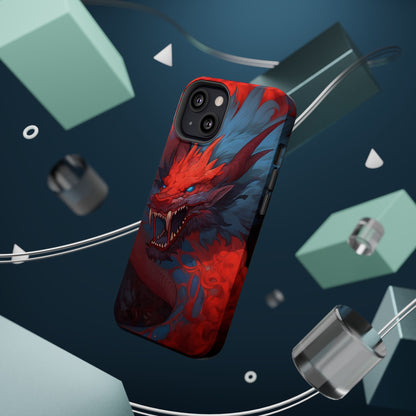 Phone Cases, Red Dragon Design, Dragon Lover Gift, Protective Cover, Unique Phone Accessories, Mythical Creature Phone Case