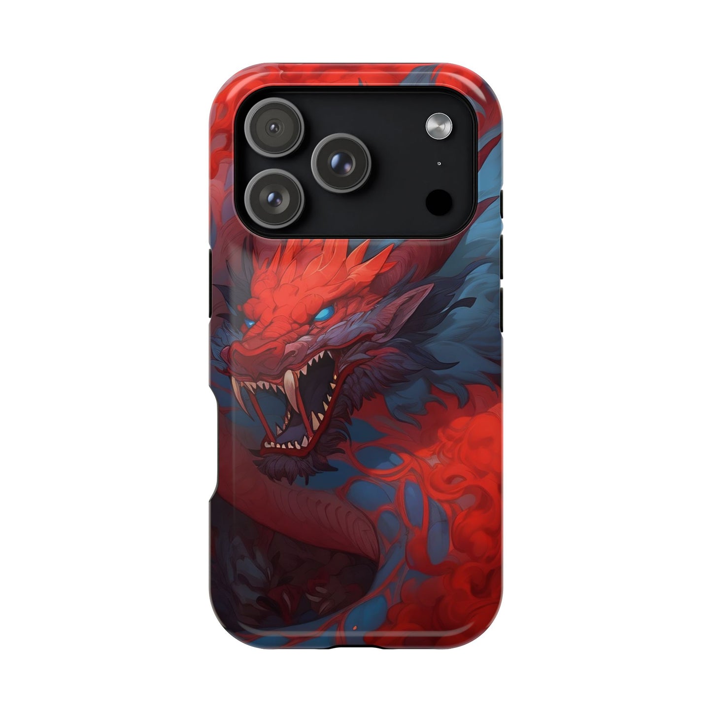 Phone Cases, Red Dragon Design, Dragon Lover Gift, Protective Cover, Unique Phone Accessories, Mythical Creature Phone Case