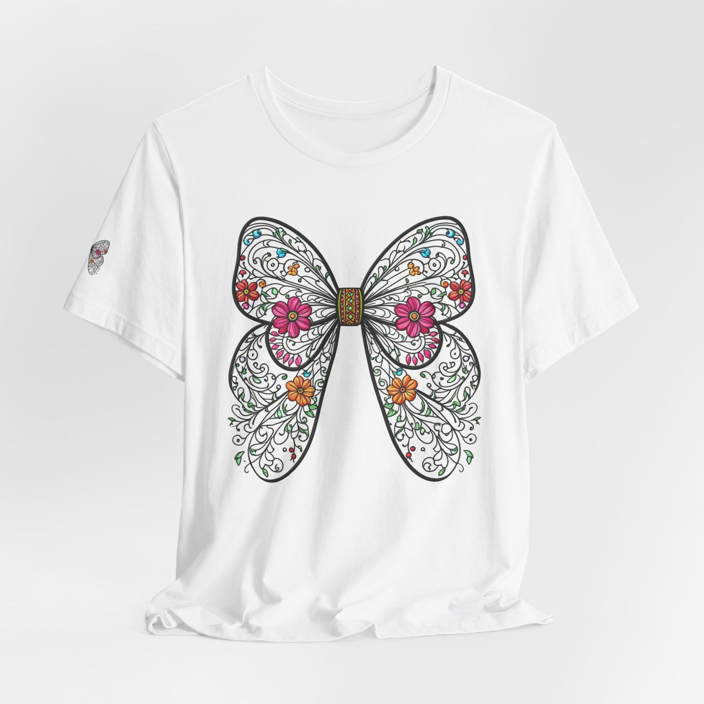 T-Shirt Butterfly , Nature Lover Tee, Spring Graphic Top, Garden Inspired Shirt, Unisex Insect Design