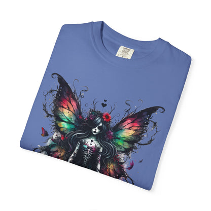 Gothic Fairy Tattoo T-shirt, Dark Fantasy Tee, Alternative Clothing, Magical Creature Shirt, Unique Gift Idea