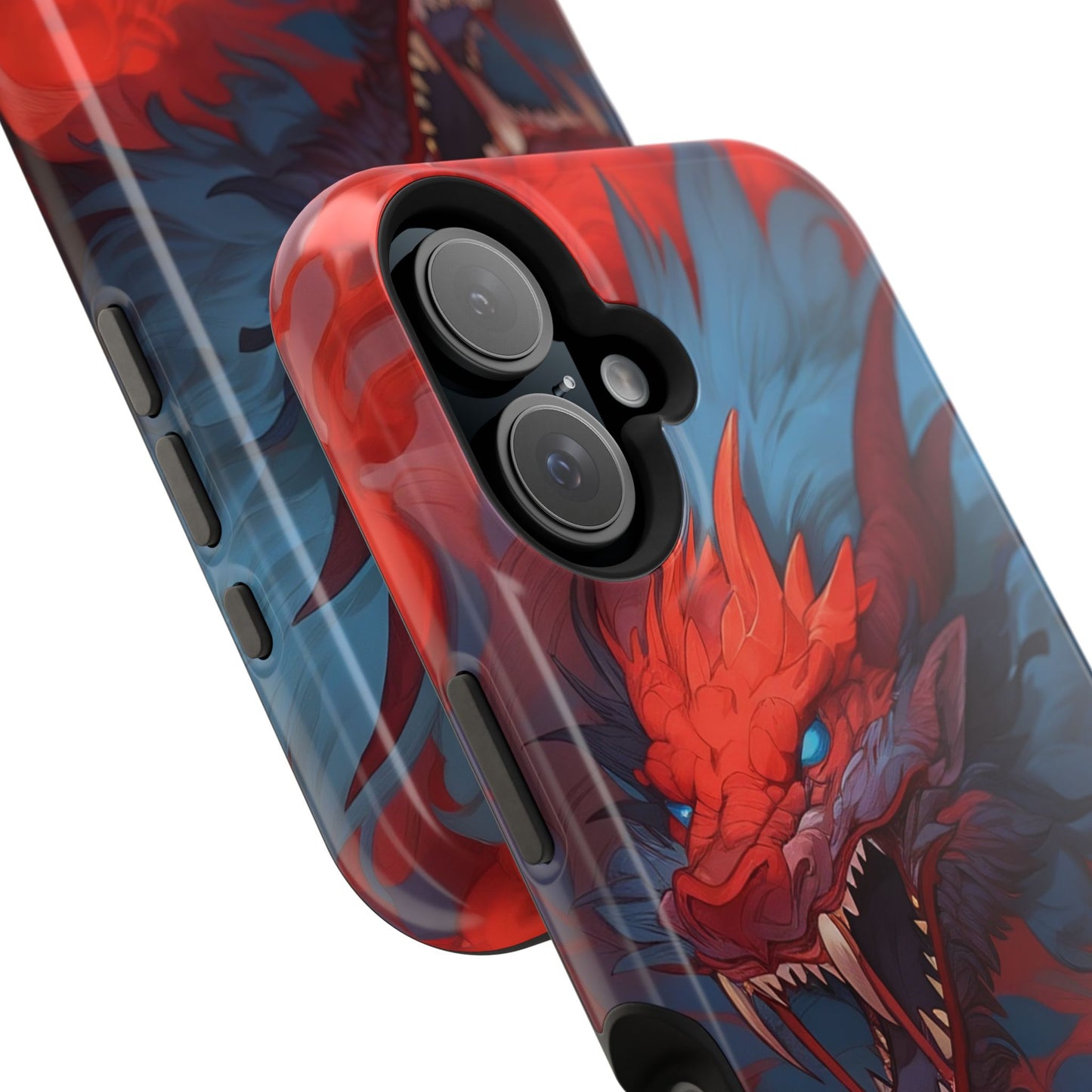 Phone Cases, Red Dragon Design, Dragon Lover Gift, Protective Cover, Unique Phone Accessories, Mythical Creature Phone Case