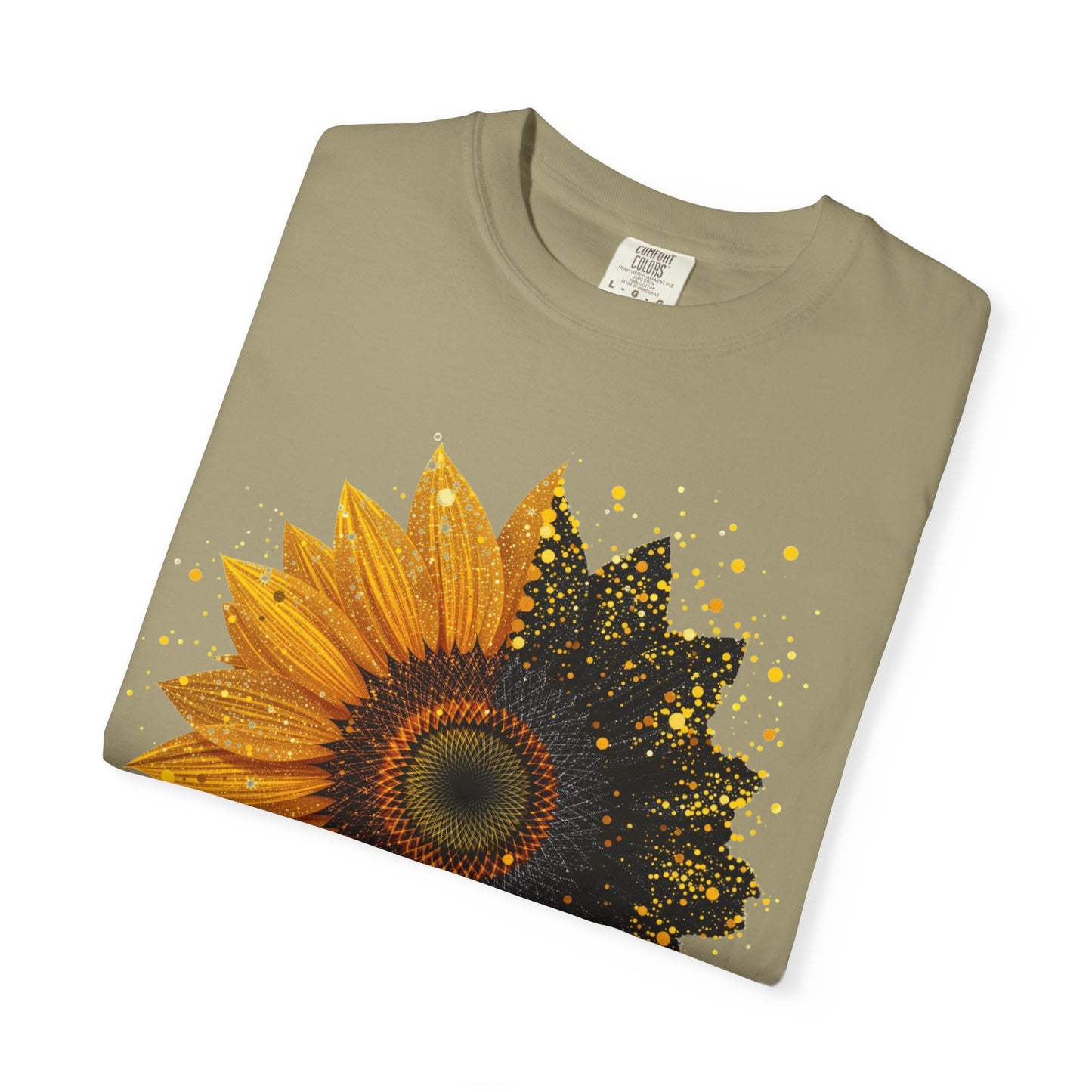 Sunflower Unisex Garment-Dyed T-shirt, Yellow Flower Tee, Floral Shirt, Botanical Top, Nature Lover Gift