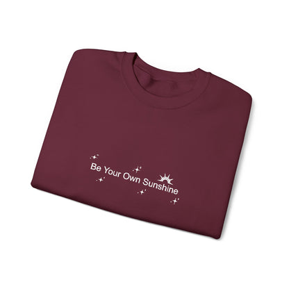 Embroided Crewneck Sweatshirt - Be Your Own Sunshine