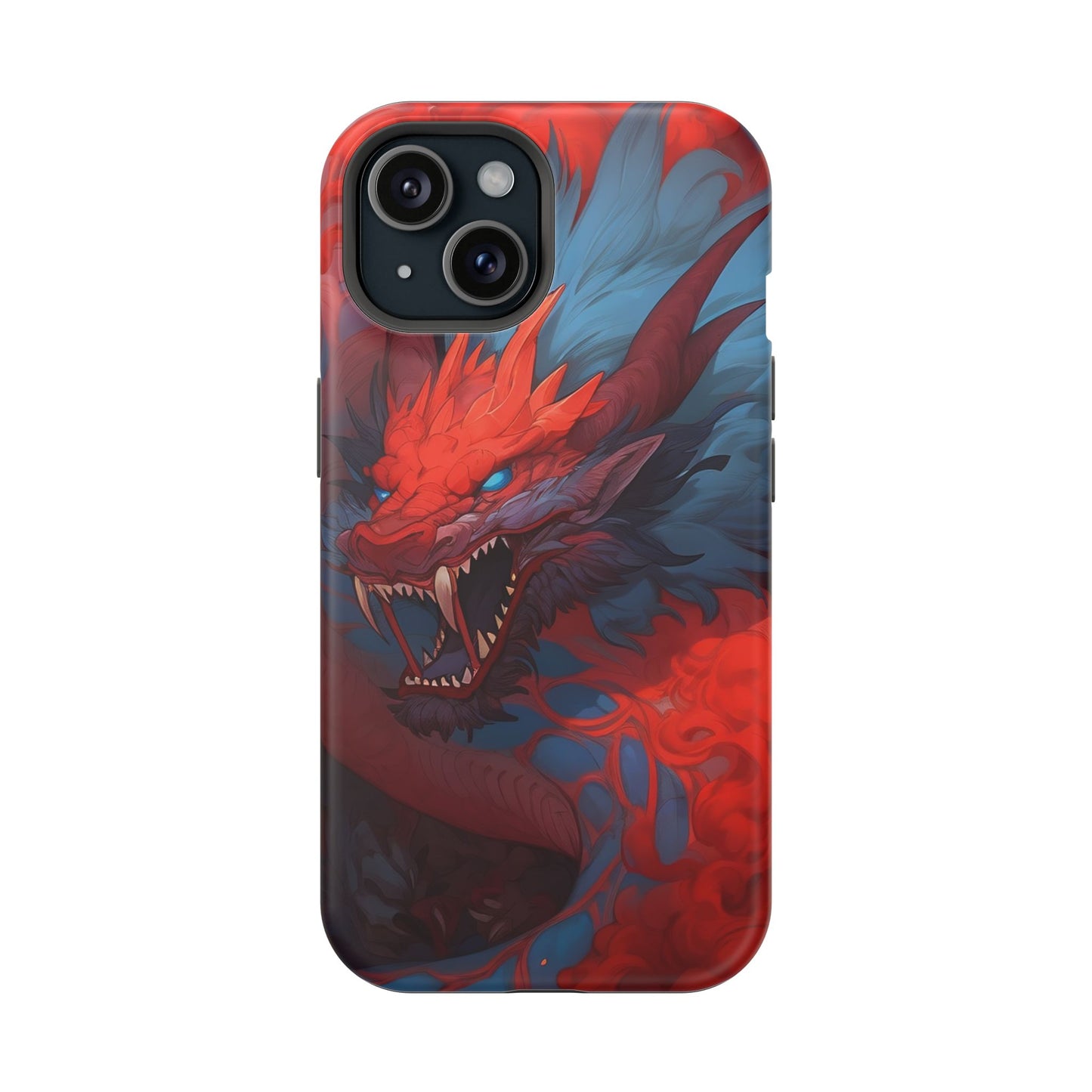 Phone Cases, Red Dragon Design, Dragon Lover Gift, Protective Cover, Unique Phone Accessories, Mythical Creature Phone Case