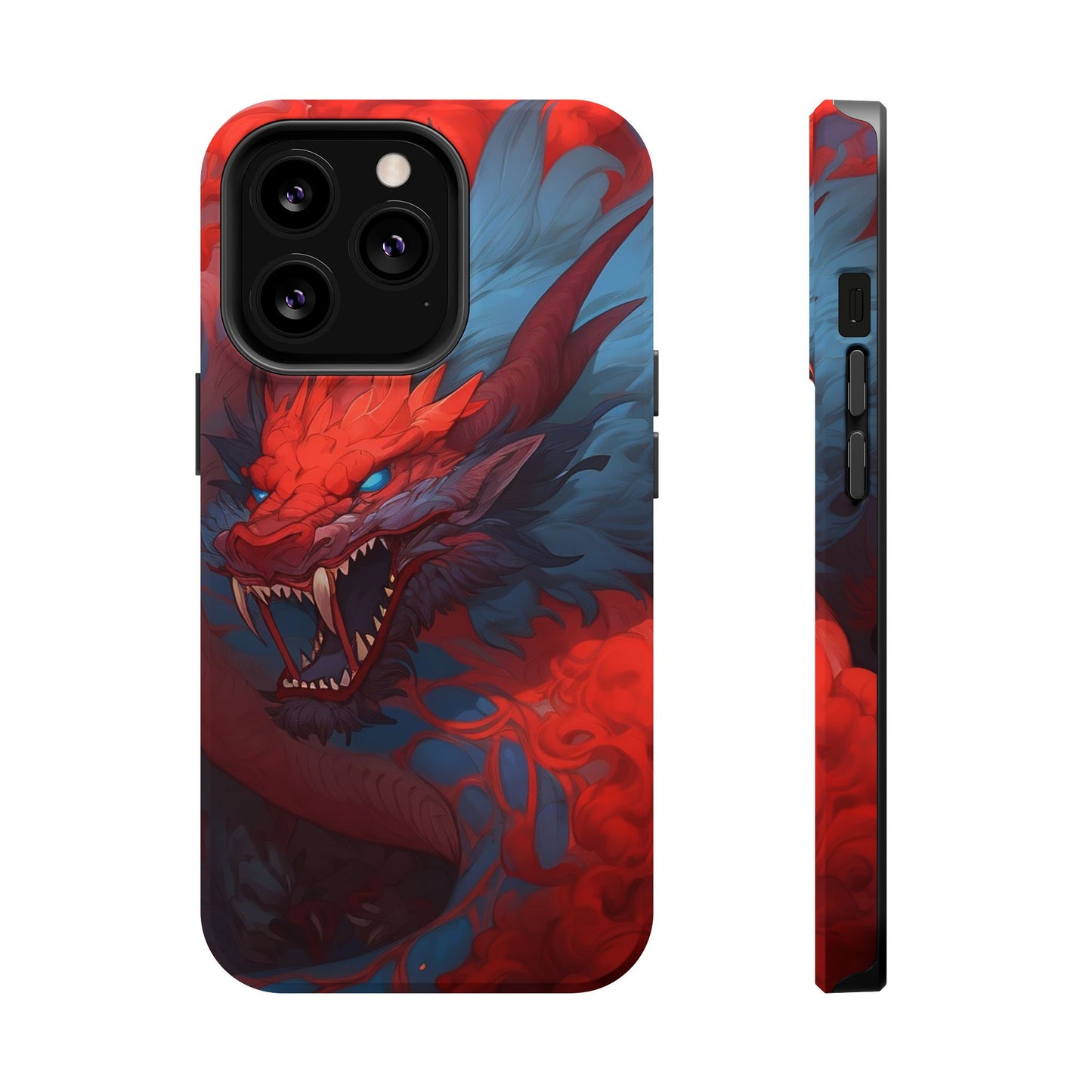 Phone Cases, Red Dragon Design, Dragon Lover Gift, Protective Cover, Unique Phone Accessories, Mythical Creature Phone Case