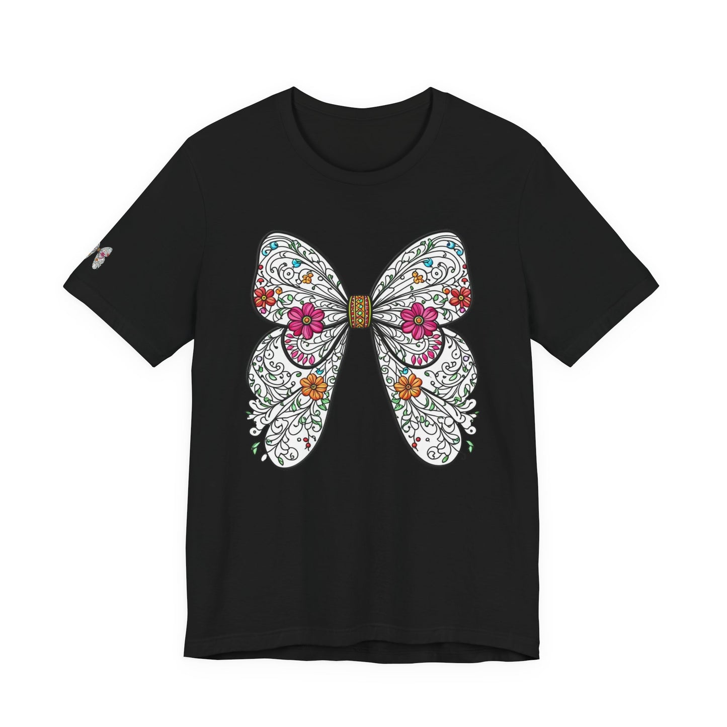 T-Shirt Butterfly , Nature Lover Tee, Spring Graphic Top, Garden Inspired Shirt, Unisex Insect Design