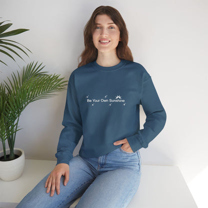 Embroided Crewneck Sweatshirt - Be Your Own Sunshine