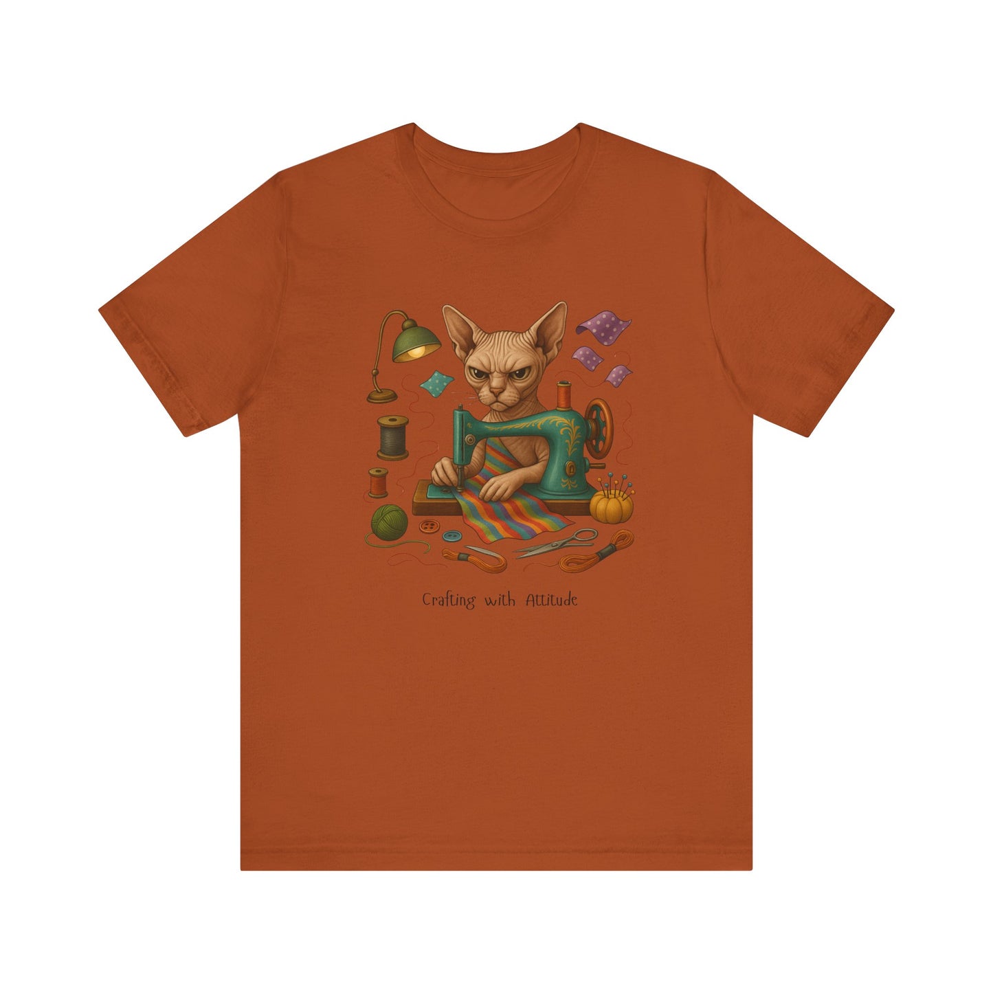 Cat Sewing Machine Tee